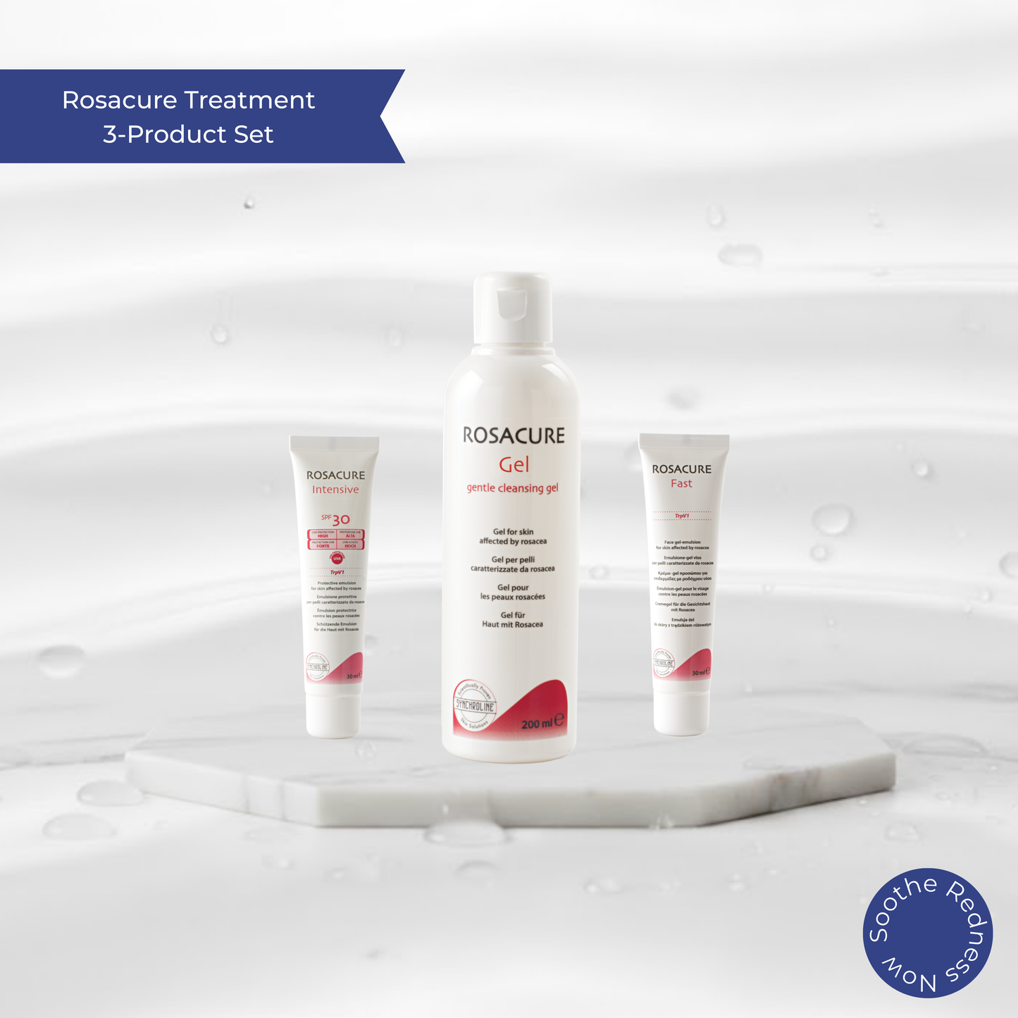 ROSACURE® TREATMENT 3-PRODUCT SET - Soothe, Protect, and Manage Rosacea