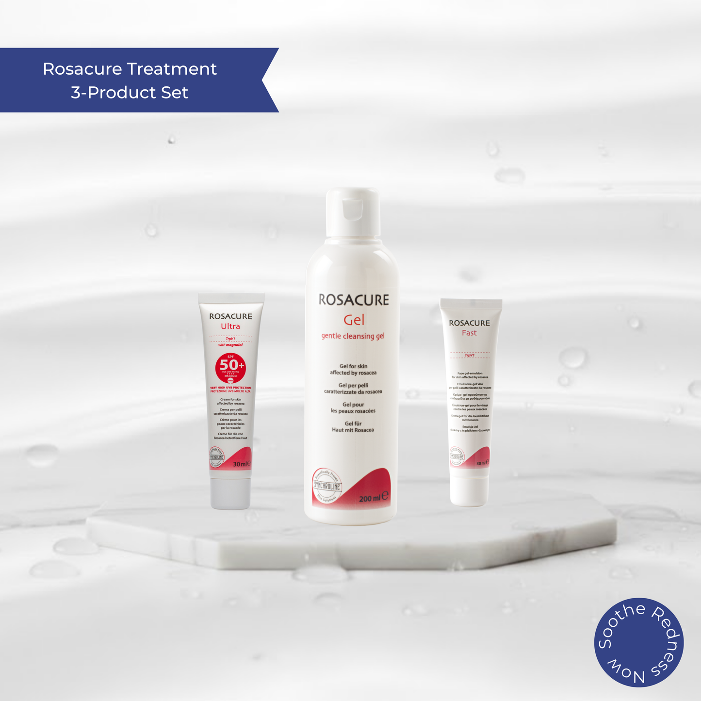 ROSACURE® TREATMENT 3-PRODUCT SET - Soothe, Protect, and Manage Rosacea